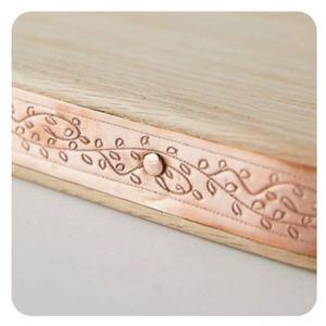 NWT TERRAIN COPPER ACCENT CHEESE BOARD
